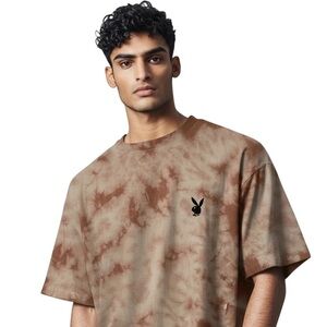 PLAYBOY Missguided Tie Dye Basic Tee Shirt